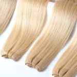 blonde flat weft
