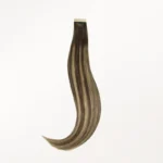 Beautiful #4/27/4 Warm Blonde Blend Remy tape-in extensions. Natural highlights, 50g pack, double-drawn for fullness. Professional grade, seamless application.